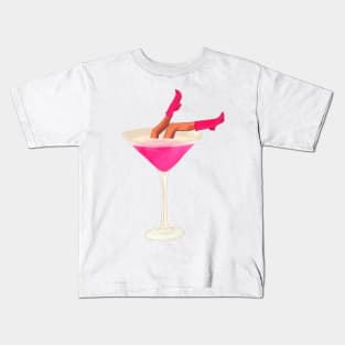 Pink Martini Lady Kids T-Shirt